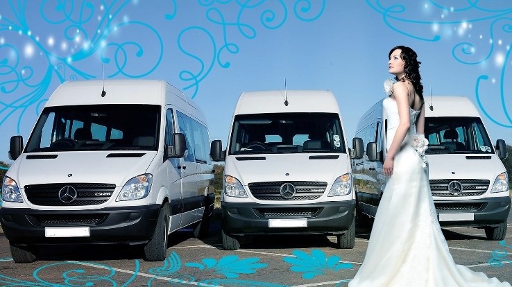 Rent a minibus for a wedding