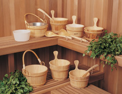 Wooden buckets for a bath from Barabashka-Stroy